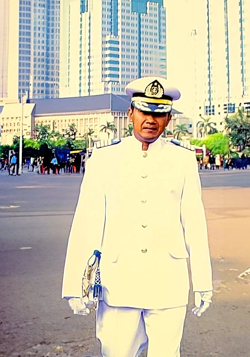 Capt. Pontianus Sugiharto, Founder of PT Orion Inti Putra Jaya, in Master Mariner uniform